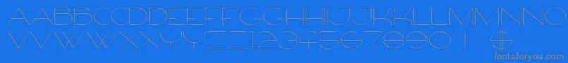 FirtyFree-Schriftart – Graue Schriften auf blauem Hintergrund