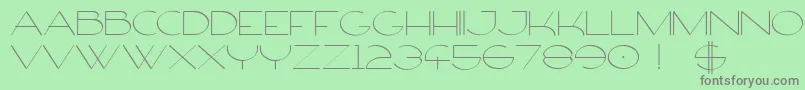 FirtyFree Font – Gray Fonts on Green Background