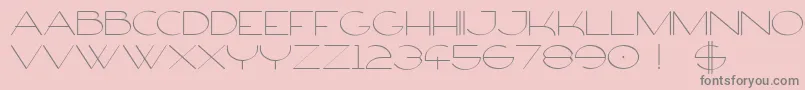 FirtyFree Font – Gray Fonts on Pink Background