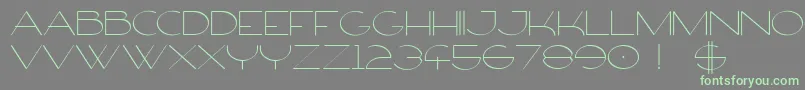 FirtyFree Font – Green Fonts on Gray Background