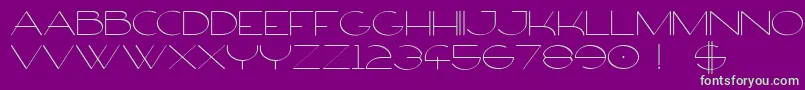 FirtyFree-fontti – vihreät fontit violetilla taustalla