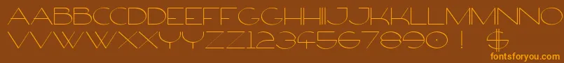 FirtyFree Font – Orange Fonts on Brown Background