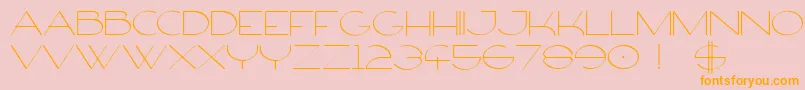 FirtyFree Font – Orange Fonts on Pink Background