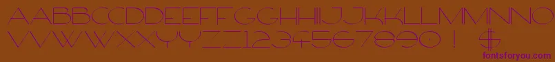 FirtyFree Font – Purple Fonts on Brown Background