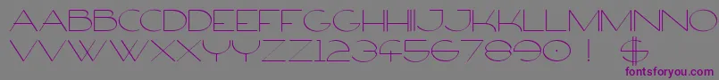 Шрифт FirtyFree – фиолетовые шрифты на сером фоне
