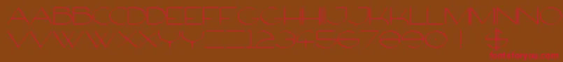 FirtyFree Font – Red Fonts on Brown Background