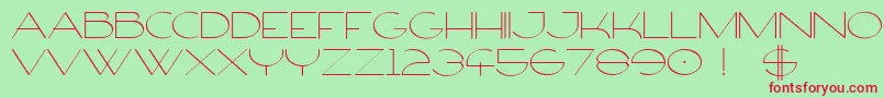 FirtyFree Font – Red Fonts on Green Background