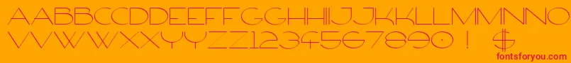 FirtyFree Font – Red Fonts on Orange Background