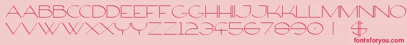 FirtyFree Font – Red Fonts on Pink Background