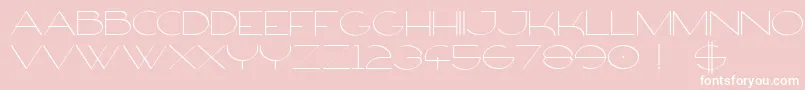 FirtyFree Font – White Fonts on Pink Background