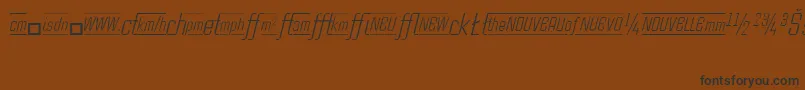 CasestudynooneLtLightItalicAlternate Font – Black Fonts on Brown Background