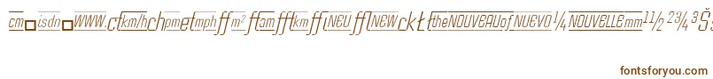 CasestudynooneLtLightItalicAlternate Font – Brown Fonts on White Background