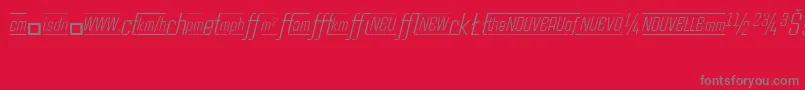 CasestudynooneLtLightItalicAlternate Font – Gray Fonts on Red Background