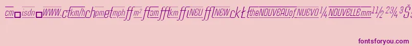 CasestudynooneLtLightItalicAlternate Font – Purple Fonts on Pink Background