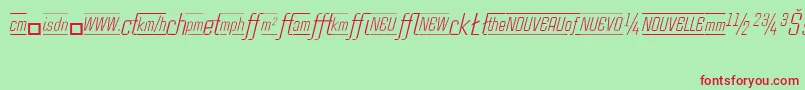 CasestudynooneLtLightItalicAlternate Font – Red Fonts on Green Background