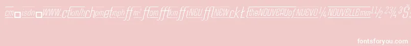 CasestudynooneLtLightItalicAlternate Font – White Fonts on Pink Background