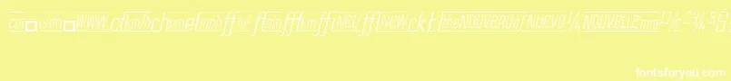 CasestudynooneLtLightItalicAlternate Font – White Fonts on Yellow Background