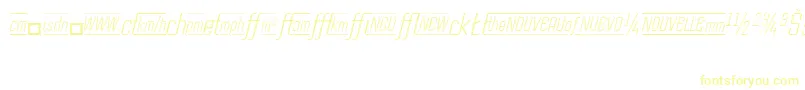 CasestudynooneLtLightItalicAlternate-fontti – keltaiset fontit