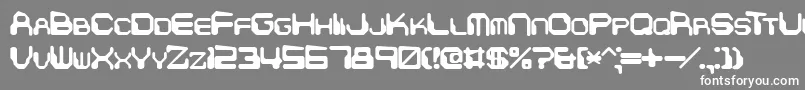 Chintzy Font – White Fonts on Gray Background