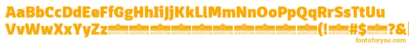 DomotikaHeavyTrial Font – Orange Fonts on White Background