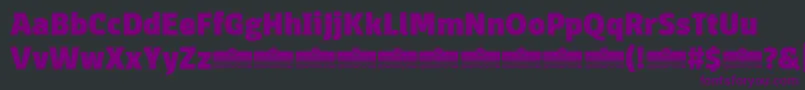 Шрифт DomotikaHeavyTrial – фиолетовые шрифты на чёрном фоне