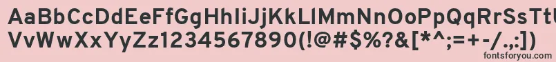 OverpassBold Font – Black Fonts on Pink Background