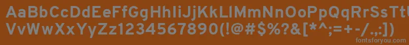 OverpassBold Font – Gray Fonts on Brown Background