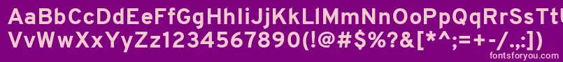 OverpassBold Font – Pink Fonts on Purple Background