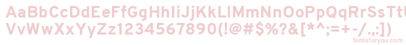 OverpassBold Font – Pink Fonts on White Background