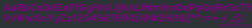 OverpassBold Font – Purple Fonts on Black Background