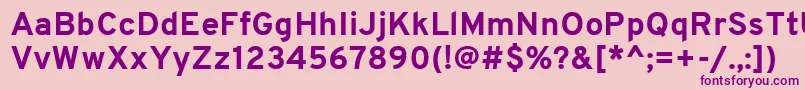 OverpassBold Font – Purple Fonts on Pink Background
