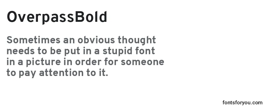 OverpassBold Font