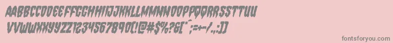 Hemogoblincondital Font – Gray Fonts on Pink Background
