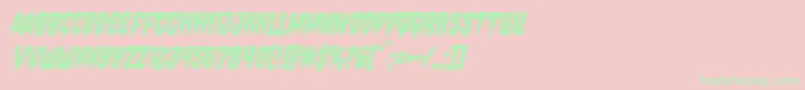 Hemogoblincondital Font – Green Fonts on Pink Background