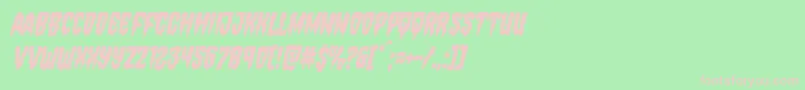 Hemogoblincondital Font – Pink Fonts on Green Background