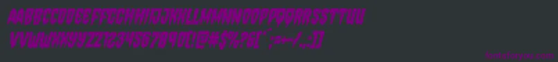 Hemogoblincondital Font – Purple Fonts on Black Background