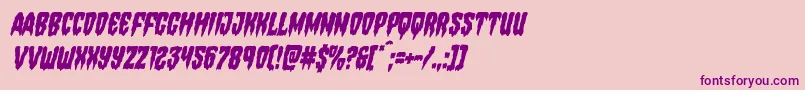 Hemogoblincondital Font – Purple Fonts on Pink Background
