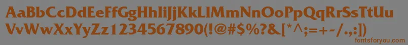 AgfriquercBold Font – Brown Fonts on Gray Background