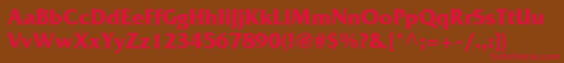 AgfriquercBold Font – Red Fonts on Brown Background