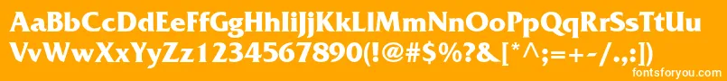 AgfriquercBold Font – White Fonts on Orange Background