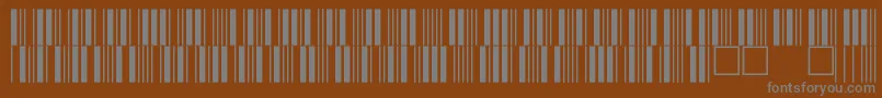 V100024 Font – Gray Fonts on Brown Background