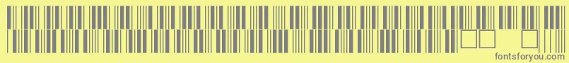 V100024 Font – Gray Fonts on Yellow Background