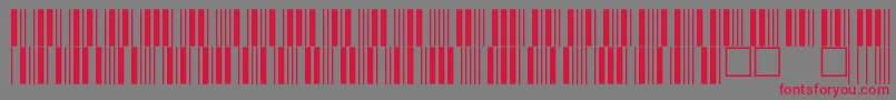 Czcionka V100024 – czerwone czcionki na szarym tle