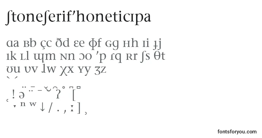 Шрифт StoneSerifPhoneticIpa – алфавит, цифры, специальные символы