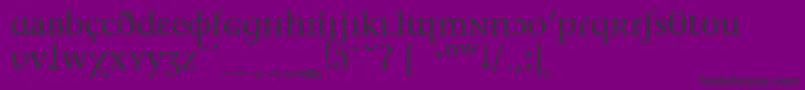 フォントStoneSerifPhoneticIpa – 紫の背景に黒い文字