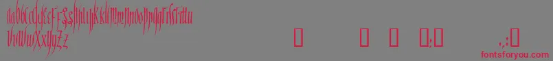 RanegundTM Font – Red Fonts on Gray Background