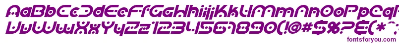 Шрифт SfPlanetaryOrbiterBoldItalic – фиолетовые шрифты на белом фоне