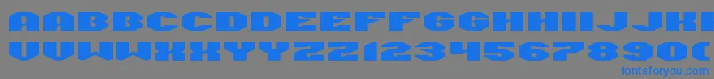 ManFlu Font – Blue Fonts on Gray Background