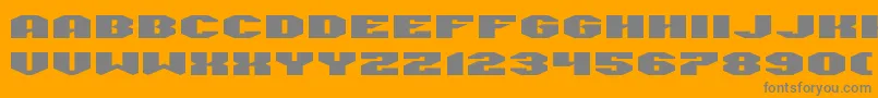 ManFlu Font – Gray Fonts on Orange Background