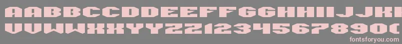 フォントManFlu – 灰色の背景にピンクのフォント
